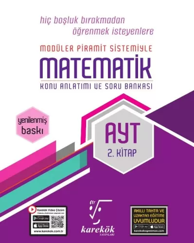 AYT Matematik Konu Anlatımlı Soru Bankası 2. Kitap Karekök Yayınları 9