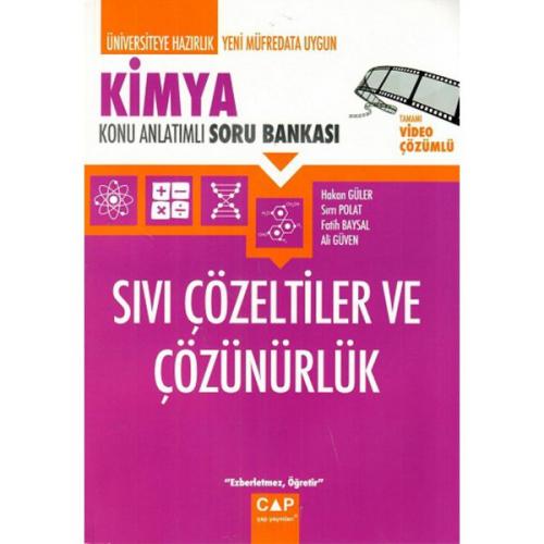 Üniversiteye Hazırlık Kimya Sıvı Çözeltiler ve Çözünürlük Konu Anlatım