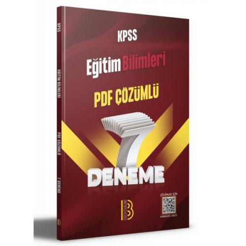 KPSS Eğitim Bilimleri 7 Deneme PDF Çözümlü Benim Hocam Yayınları 97862
