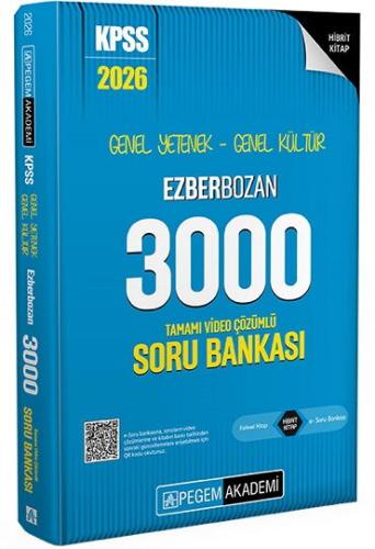 KPSS GENEL YETENEK GENEL KÜLTÜR EZBERBOZAN 3000 SORU