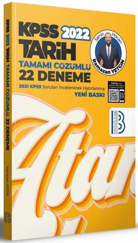 Benim Hocam 2022 KPSS Tarih 22 Deneme Çözümlü