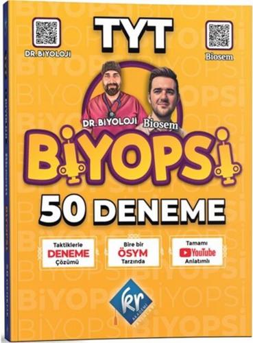 2023 TYT Biyopsi 50 Biyoloji Denemesi KR Akademi Yayınları 97862563740