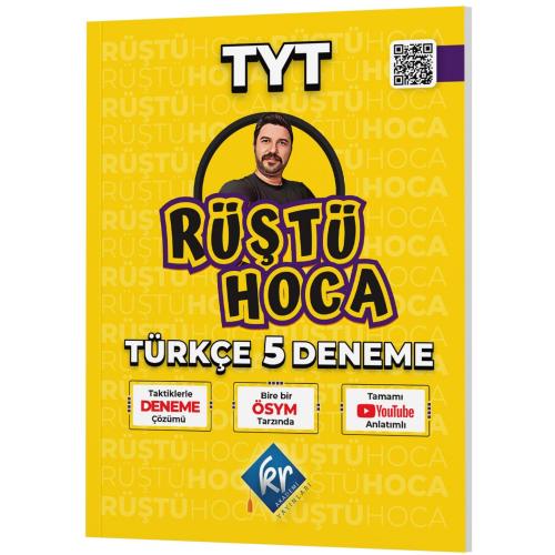 2023 Rüştü Hoca TYT Türkçe 5 Deneme Kr Akademi Yayınları 9786256374157
