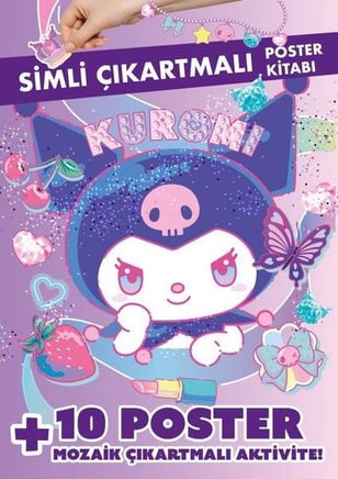 Kuromi Simli Çıkartmalı Poster Kitabı