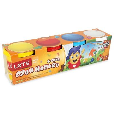 Lets 4 Renk Oyun Hamuru 460 Gr