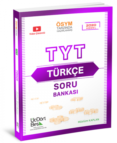 TYT Türkçe Soru Bankası 2023 üçdörtbeş 345 üç dört beş Müslüm Kaplan 9786058116221