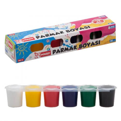 Mikro PM-6 Parmak Boyası 25 ml x 6 Adet