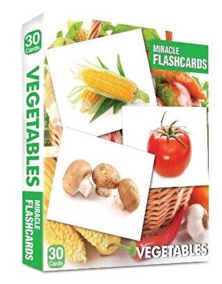 Miracle Flashcards - Vegetables Box 30 Cards