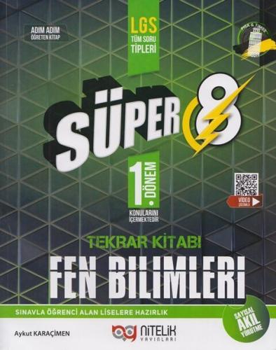 8. Sınıf Fen Bilimleri Süper 1. Dönem Tekrar Kitabı Soru Bankası Nitel