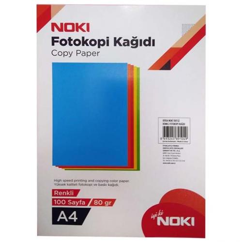 5 Renk 100 Sayfa Renkli Fotokopi Kağıdı noki