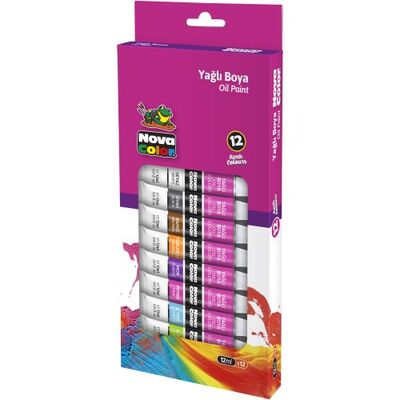 Nova Color Yağlı Boya Tüp 12Ml 12Li