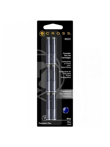 Cross Dolma Kalem Kartuşu Kalın Tip 6' Lı Mavi 8920