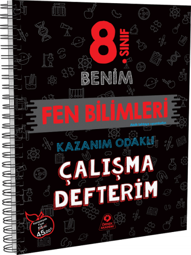 Örnek Akademi 8. Sınıf Benim Fen Bilimleri Çalışma Defterim Örnek Akad