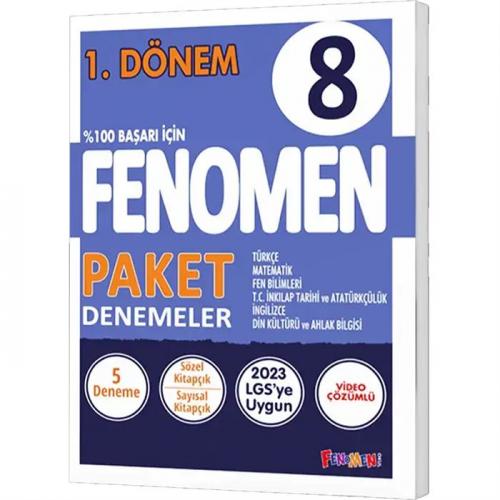 8. Sınıf 1. Dönem Fenomen Paket Denemeler 9786256972124