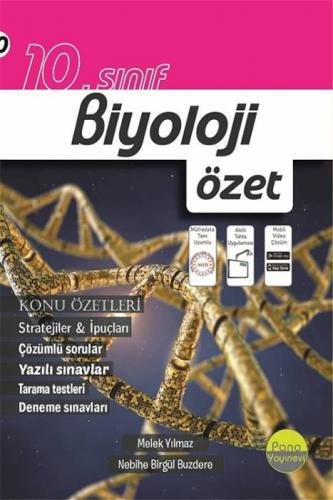 10. Sınıf Biyoloji Özet Pano Yayınları 9786257159456