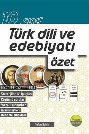 10. Sınıf Türk Dili ve Edebiyatı Özet Pano Yayınları 9786257159333