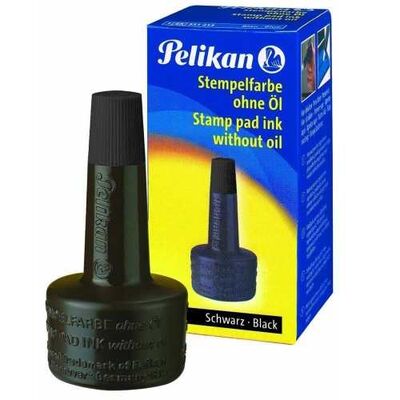 Pelikan Istampa Mürekkebi Kırmızı Siyah 30 Cc