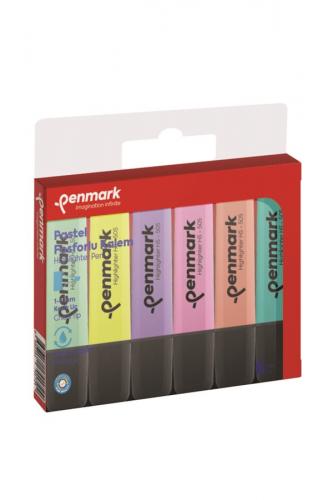 Penmark Highlighter Pastel Renkler Fosforlu Kalem 6 Lı