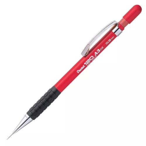 Pentel Versatil Uçlu Kalem Genel Kullanım İçin Tutaçlı 0.3 Mm Kırmızı