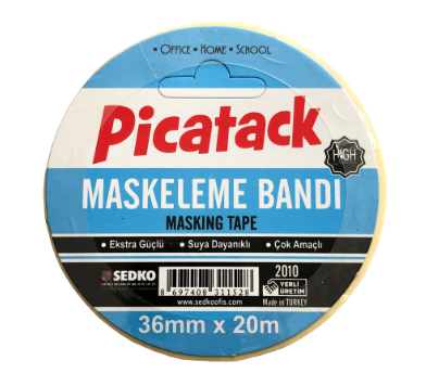 Picador Krepe (Maskeleme) Bantı Kağıt Band Force 36mm X 20 Metre 86974