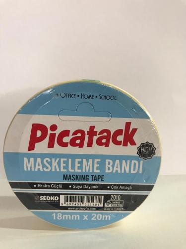 Picador Krepe (Maskeleme) Kağıt Bantı 18mm X 20 Metre 8697408311481