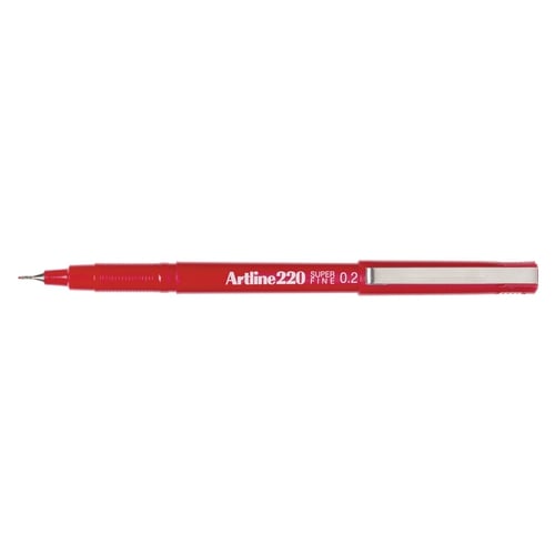 Artline 220 Fineliner Pen 0.2mm Kırmızı 4974052831027