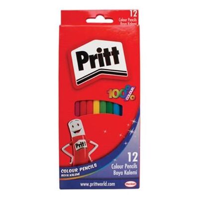 Pritt-Kuruboya Kalemi 12 Renk Karton Kutu