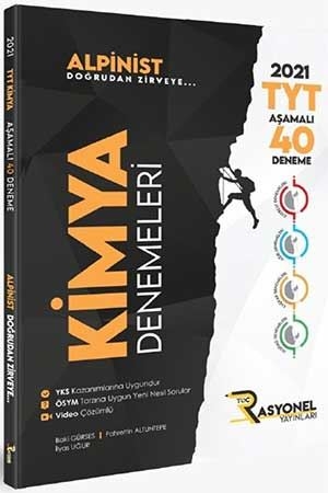 TYT Kimya Alpinist Aşamalı 40 Deneme Rasyonel Yayınları 9786257822152