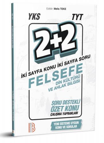 Benim Hocam YKS TYT Felsefe Din Kültürü ve Ahlak Bilgisi 2+2 Soru Dest