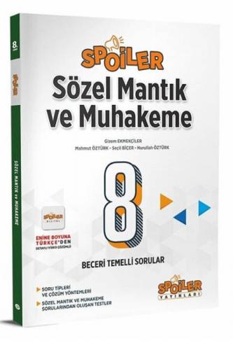 8. Sınıf Sözel LGS Mantık ve Muhakeme Soru Bankası Spoiler Yayınları