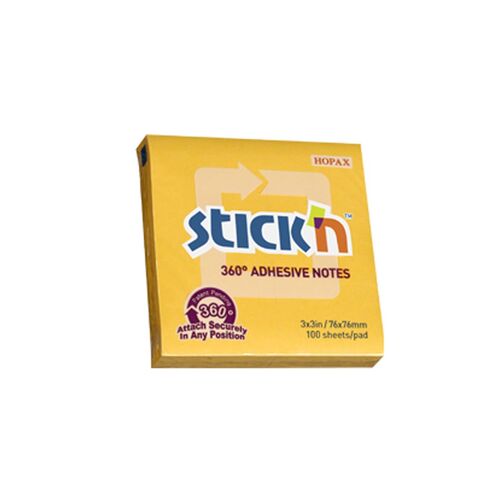 Stıckn 76x76 360 Tüm Yönlerden Yapışan Yapışkanlı Altın Not Kağıdı (21551) Gıpta 4712759215517
