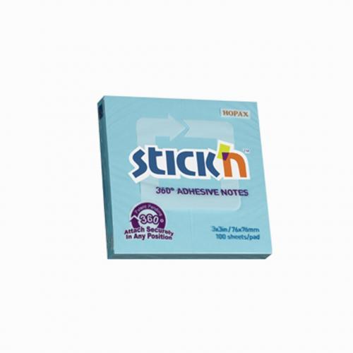 Stickn Stickn 360 Adhesive Notes Yapışkanlı Not Kağıtları Mavi 4712759