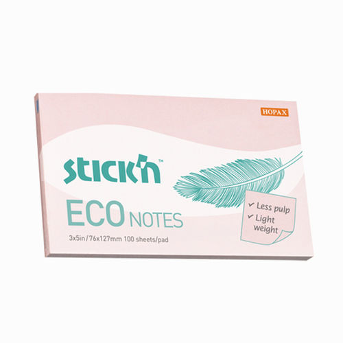 Stickn ECO Notes Yapışkanlı Not Kağıdı Pastel Pembe 4712759217504