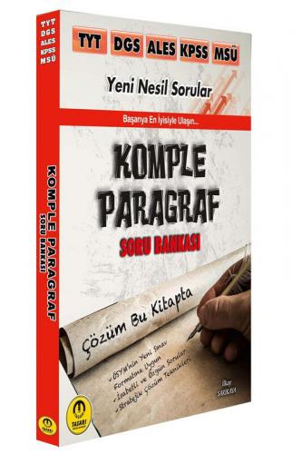 TYT DGS ALES KPSS MSÜ Komple Paragraf Soru Bankası Tasarı Eğitim Yayın