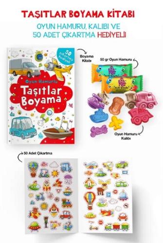 TAŞITLAR BOYAMA KİTABI OYUN HAMURU VE OYUNCAK