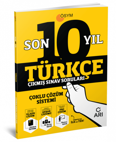Türkçe Son 10 Yıl Çıkmış Sınav Soruları (Çoklu Çözüm Sistemi)
