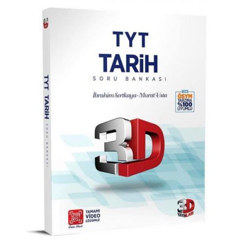 2022 TYT 3D Tarih Tamamı Video Çözümlü Soru Bankası 3D Yayınları
