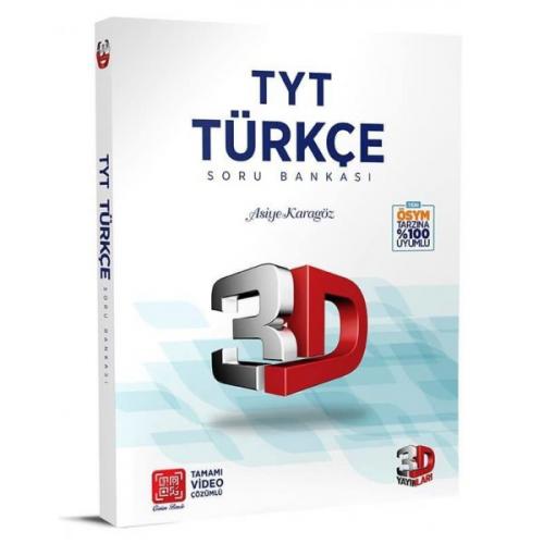 2022 TYT 3D Türkçe Tamamı Video Çözümlü Soru Bankası 3D Yayınları