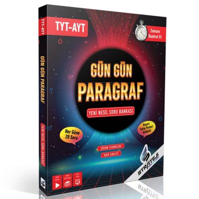TYT AYT Gün Gün Paragraf Soru Bankası Strateji Yayınları 9786257222020