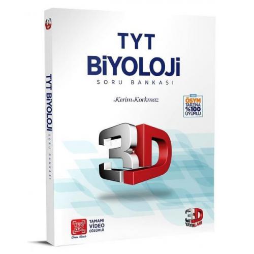 2022 TYT 3D Biyoloji Tamamı Video Çözümlü Soru Bankası 3D Yayınları