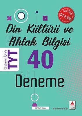 TYT Din Kültürü ve Ahlak Bilgisi 40 Deneme Delta Kültür Yayınevi 9786057698223