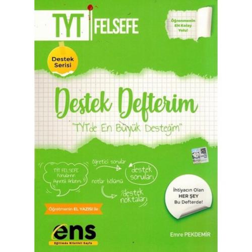 TYT Felsefe Destek Defterim ENS Yayınları