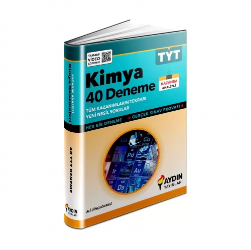 TYT Kimya 40 Deneme Ali Dinçsönmez Aydın Yayınları 9786258104844