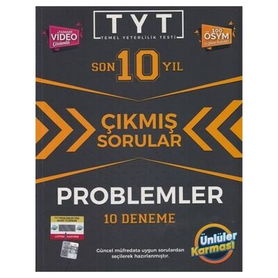 TYT Problemler Karması Tıpkı Basım 10 Deneme Ünlüler Karması