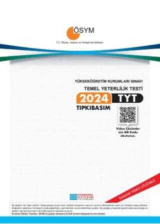 2024 TYT Tıpkı Basım Çıkmış Sorular - Evrensel İletişim Yayınları