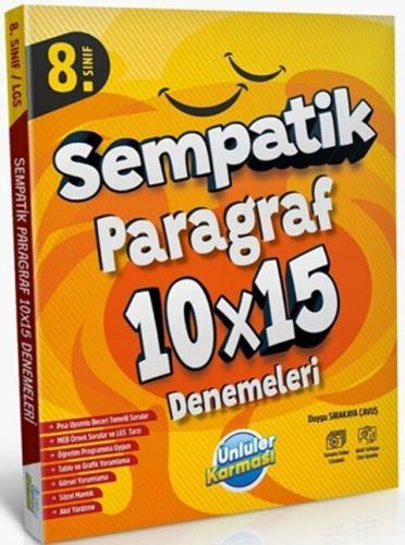 8.Sınıf LGS Paragraf 10x15 Deneme Ünlüler Karması 9786256529120