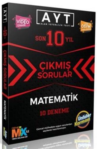 AYT Matematik Çıkmış Sorular Tıpkı Basım 10 Deneme Ünlüler Karması