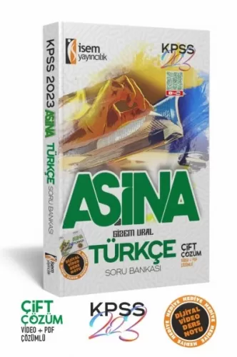 2023 KPSS Aşina Türkçe Çözümlü Soru Bankası İsem Yayıncılık 9786052866