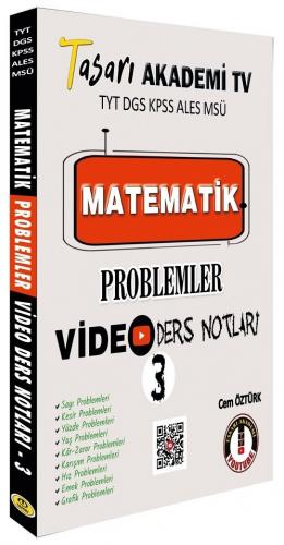 Tasarı TYT DGS KPSS ALES MSÜ Matematik Problemler Video Ders Notları -
