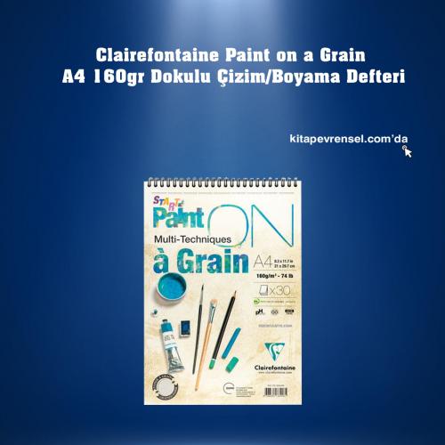Clairefontaine Paint on a Grain A4 160gr Dokulu Çizim/Boyama Defteri 4
